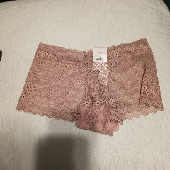 NEW Women's All Over Lace Cheeky Underwear - Auden Mauve XS - Picture 3 of 5